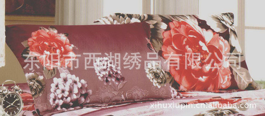 【床上用品工厂供应全涤钻石绒床品4件套,床单,被套,枕套】价格,厂家,图片,,东阳市西湖绣品-
